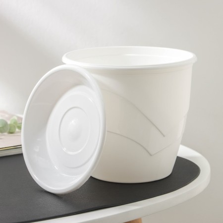 Pot for flowers with the pallet "Venice", 2 l, d = 16 cm, white color-3