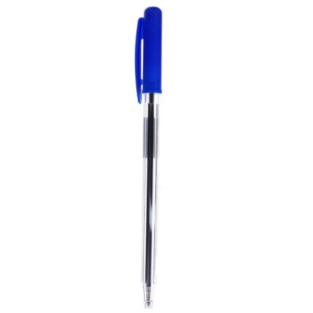 Ballic handle, rotary, writing node 1.0 mm., Blue rod, transparent body