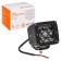 Farah LED square AIRLINE, 4 LED, 4D lens, 12W, 82x75x75, 12/24V
