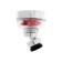 Zein z3632-1, rotary, on a hinge, with a red fan, chrome/transparent