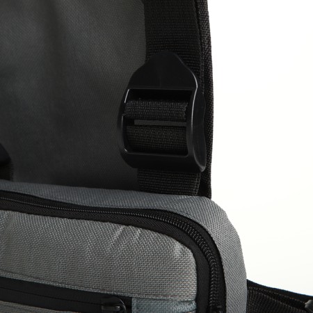 Babberry bag on lightning, external pocket, gray color-9