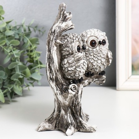 Polystone souvenir "Two ears with big eyes on the tree" 13x9.8x19 cm-1