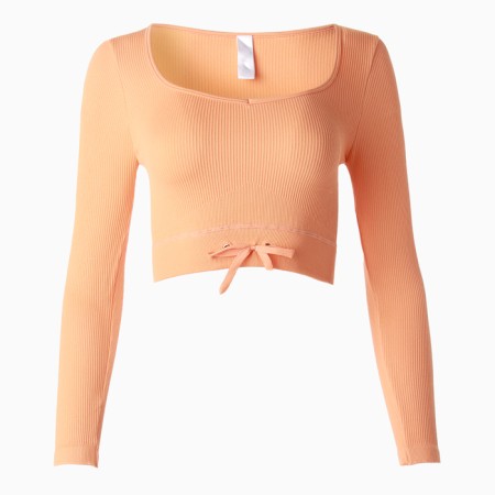 TOP with a long sleeve Minaku: Sportly; color orange rr s s-7
