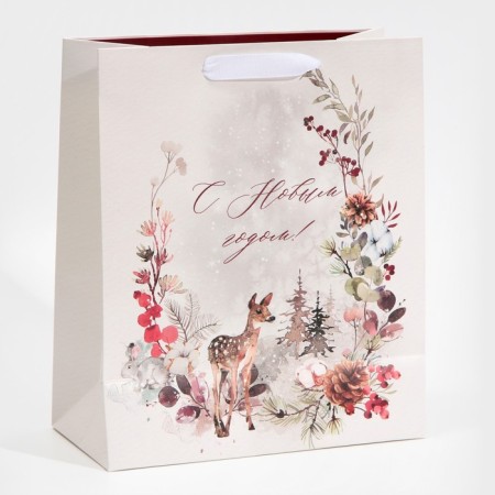 Laminated vertical "Oleninok", Ml 23 x 27 x 11.5 cm, New Year-2