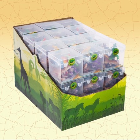 Animal set "World of Dinosaurs", 6 figures, map-6