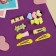 Hair set "Little Joy" (14 pcs) Tigerok, yellow