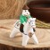 Souvenir "man on horseback", Kargopol toy