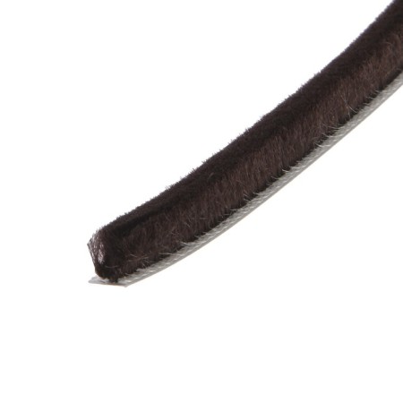 The seal brush self -adhesive tundra, 9x9 mm, brown, 10 m.-3