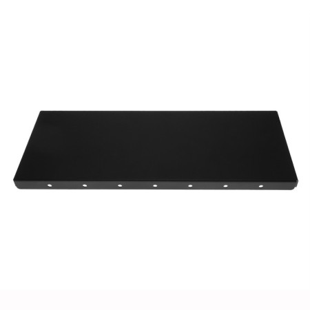 Metal shelf 400x150 mm for storing heavy cargo, wall, black-3