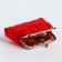 Women's wallet on the farmar, red color