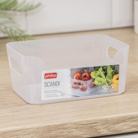 SCANDI storage basket, 1.2 l, 17 × 12 × 7.5 cm, the color is transparent-1