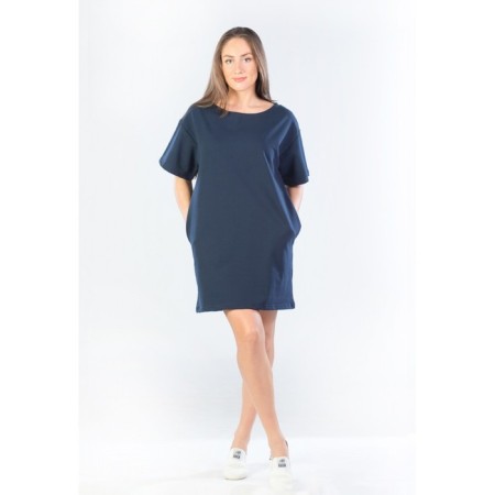 Women's dress, size 54, dark blue color