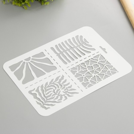Plastic stencil "Tiles" 16x22 cm-1