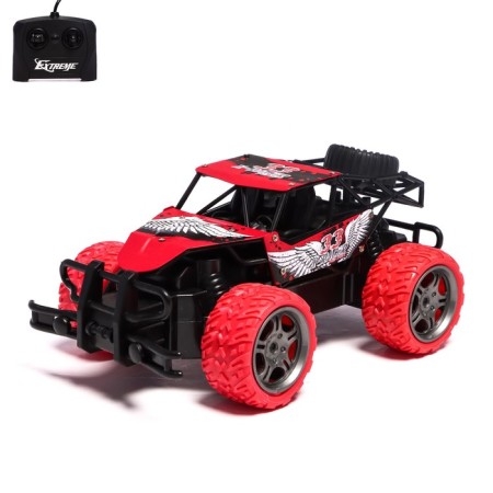 Radio -controlled jeep "Baggi", 1:18, works from batteries, red color