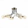 Ceiling EVOLUCE lamp. Sle205302-08. Besano. 8x40 W, E14, 91x91x35 cm, bronze color, black