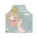 Apron of a kitchen with a photo print "Princess and a unicorn", adjustable, size OS