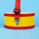Toy drum, with sticks, on the tape, paper membrane, size: 15 × 15 × 7 cm