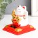 Plastic pendulum from the solar battery "White Mani-Neko with a pumpkin hog" 7x7x7.5 cm