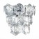 Sconces st. SL1631.101.01. Viterbo. 1x40 watts, E14, 26x16 cm, chromium color