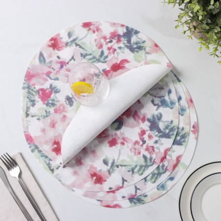 A set of serving napkins on the table “Watercolor. Circle ", 4 pcs, d = 38 cm-6