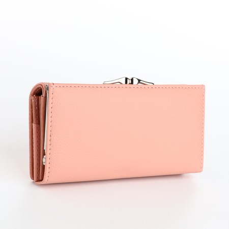 Women's wallet on magnets, pink color-1