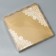 Cookie box, confectionery packaging with PVC lid, lace, 21 x 21 x 3 cm