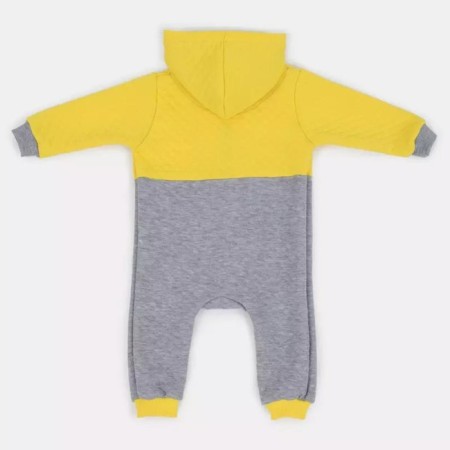 Combineson children's insulated tops "Capitane", height 68 cm, color gray/yellow-11