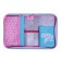 Penal 1 section 140 x 210 x 40 mm, folding pocket and cosmetic bag, fabric, calligrata topontent "Girl with hare"
