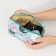Cosmetic bag with lightning, blue color