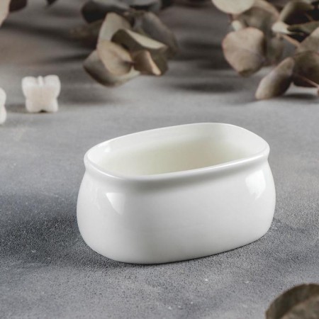 Porcelain stand for portioned sugar Wilmax, 150 ml, 9 × 6.5 × 4.5, white color
