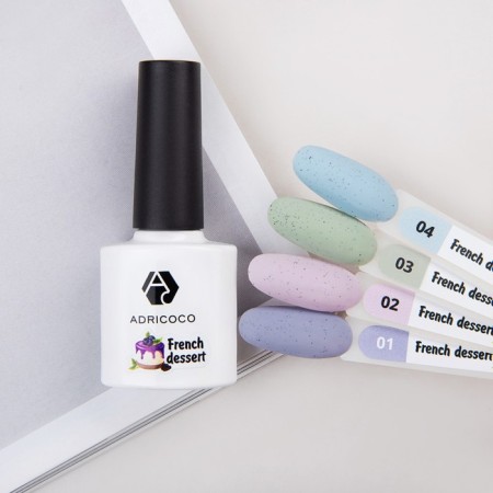 Gel polish Adricoco French Dessert, No. 03 Apple Grillazh, 8 ml-2