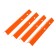 Set of legs for beds, 4 pcs., Orange, Greengo