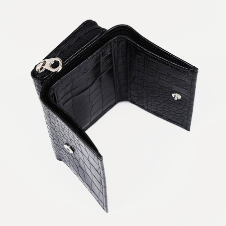 Women's wallet with lightning, black color-3