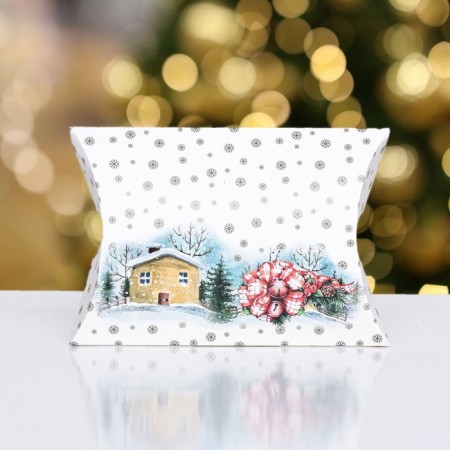 Folding box "Happy New Year and Merry Christmas" 15 x 11 x 3 cm-1