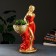 Figure with a pot "Girl with a basket" Red bronze, 1l / 30x64x32cm