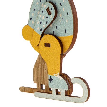 New Year's prefabricated pendant on the Christmas tree "New Year! Bear"-4