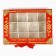Box for 12 sweets with cells "Grandfather Frost" 18.8 x 13.5 x 3.5 cm, New Year