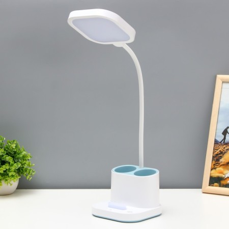 Table lamp sensory "Classen" LED 3W AKB USB white and white 14x13.5x57 cm Risalux