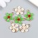 Decor for creativity Metal, plastic, enamel "Chamomile" mix 1.5x2 cm