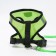 Drinking harness with a leash and reflective patch, s, ok 27, og 30-38, green