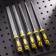 Deli DL352085 files set, rubberized handle, instr. steel T12, 5 pcs