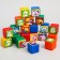 A set of colored cubes, "Smeshariki", 20 pcs., 4 × 4 cm