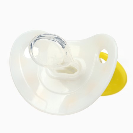 Set: nipple - dummy with the holder "flowers", orthodontic, +6 months, yellow color-5