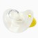 Set: nipple - dummy with the holder "flowers", orthodontic, +6 months, yellow color