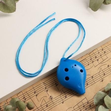 Owarin Music Life 6 holes, blue, 6.7 x 4 x 3.2 cm