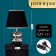 Traffic lamp with lampshade Risalux "dew", 1 × 40 W, E27, chrome/black, 20 × 20 × 32 cm