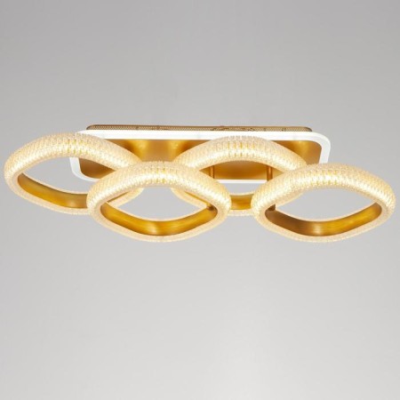 Chandelier from PDU 1141/4 LED+backlight 96W 3000K-6000K Dimmer gold 68x25x13 cm Bayerluux-1