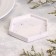 Sumper "hexagonal. Marble" from gypsum, 9.7x1.3x1cm, marble with purple stripes