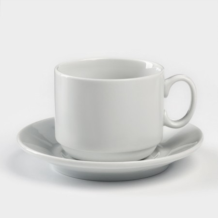 Tea steam porcelain "Express", a 220 ml cup, a saucer d = 14 cm