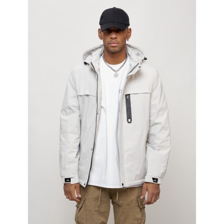 Male spring jacket, size 58, light gray color-14